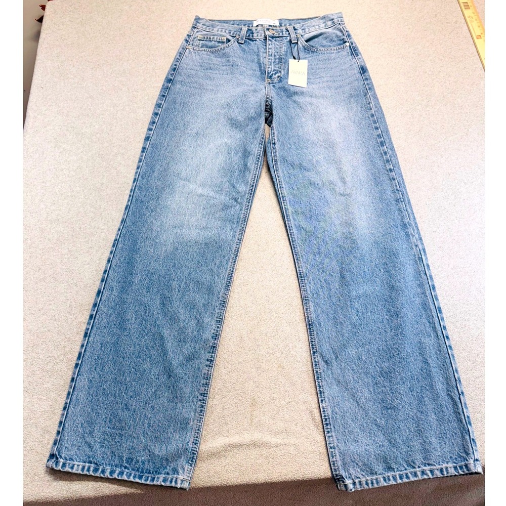 Just Black Denim Andrea Wide Leg Jeans Women 28 Light Wash Avara NWT High Waist